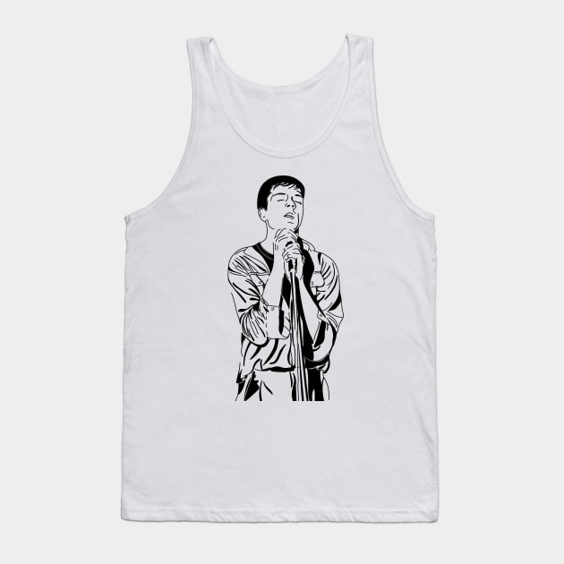 Ian Curtis - Joy Division Tank Top by JoannaPearson